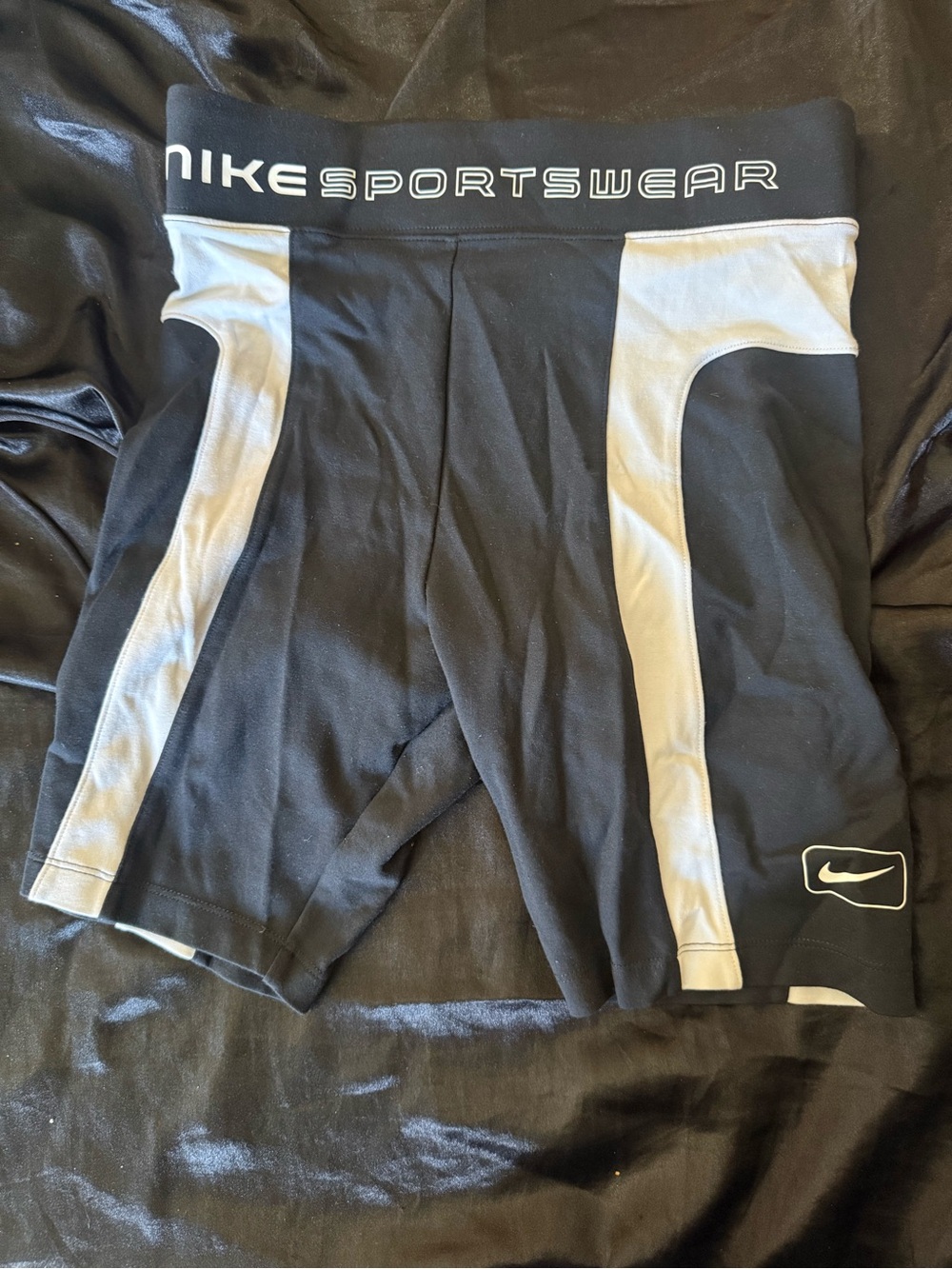 Nike Black and white Compression Shorts